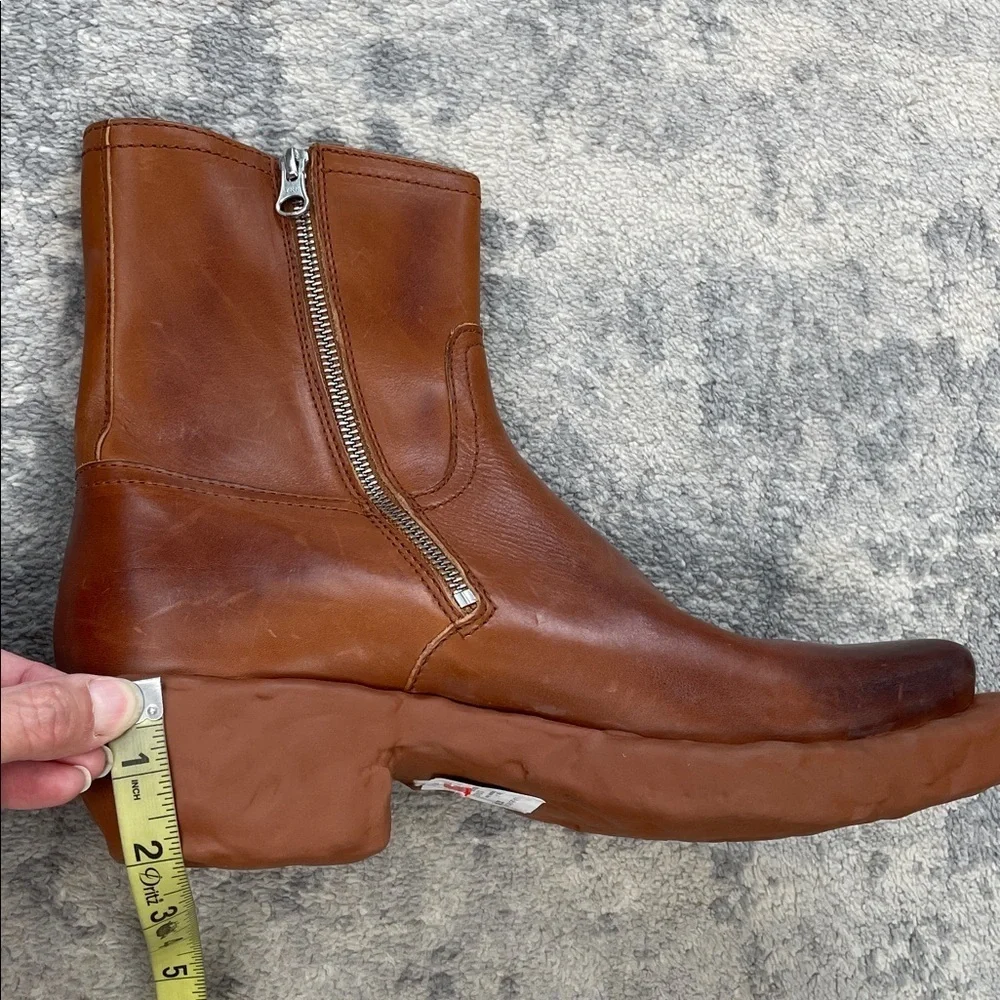 New Camperlab Venga Brown Leather Boots Funky Unique Unisex Sz 41
